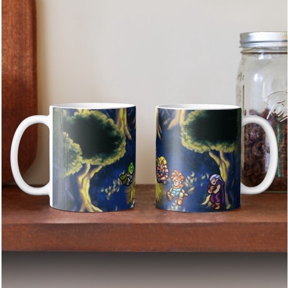 Mug Gelas Chrono Trigger Camping Scene