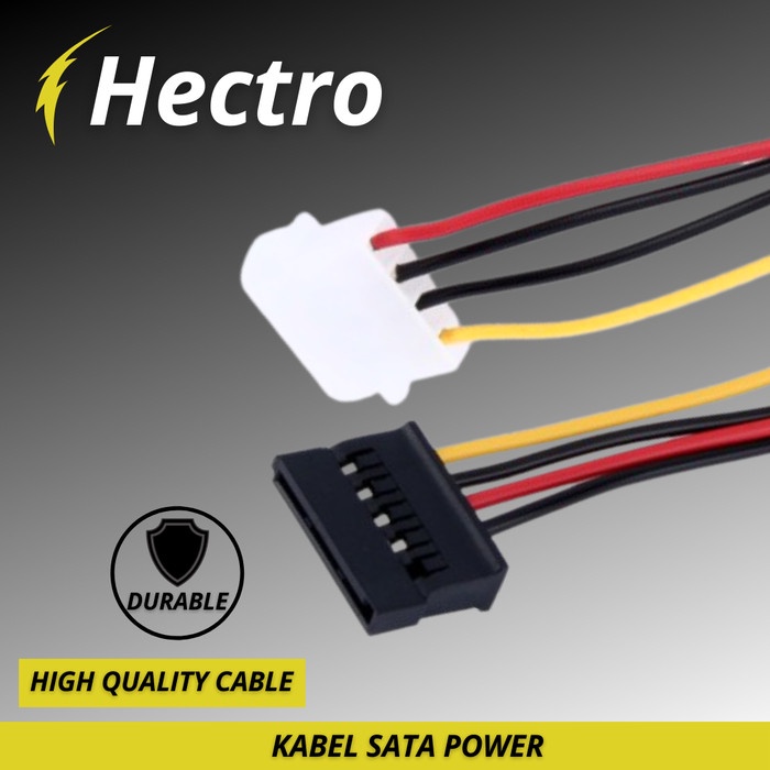 HECTRO Kabel Power Sata - 6Gbps - High Quality