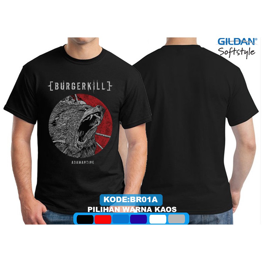 Kaos burgerkill adamantine original gildan softstyle br01