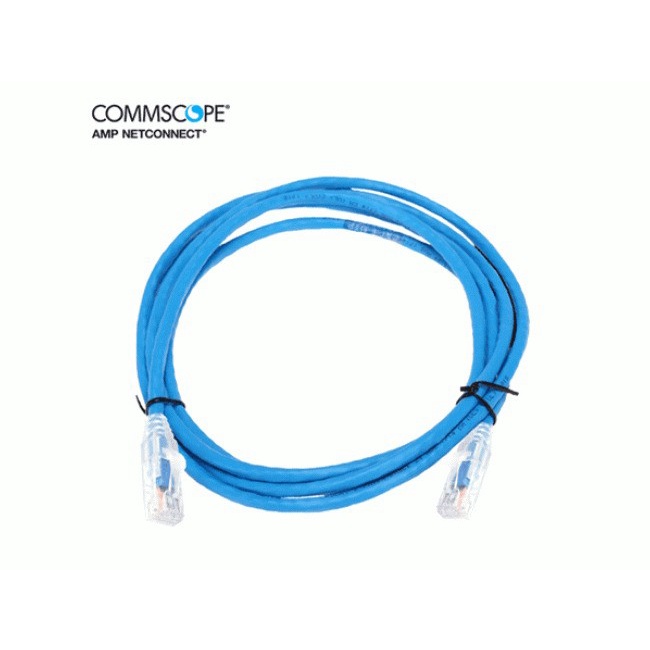 AMP Commscope CO155D2-0ZF004 Cable Patch cord UTP Cat-5e 4ft Biru 1M