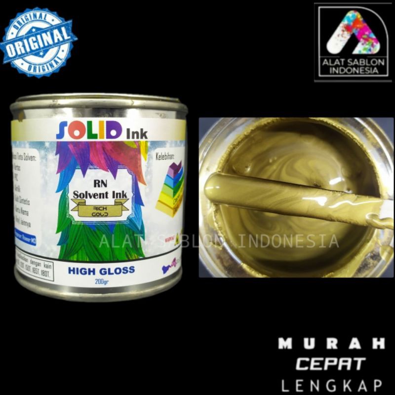 TINTA SABLON PVC SOLID INK RICH GOLD 200GR
