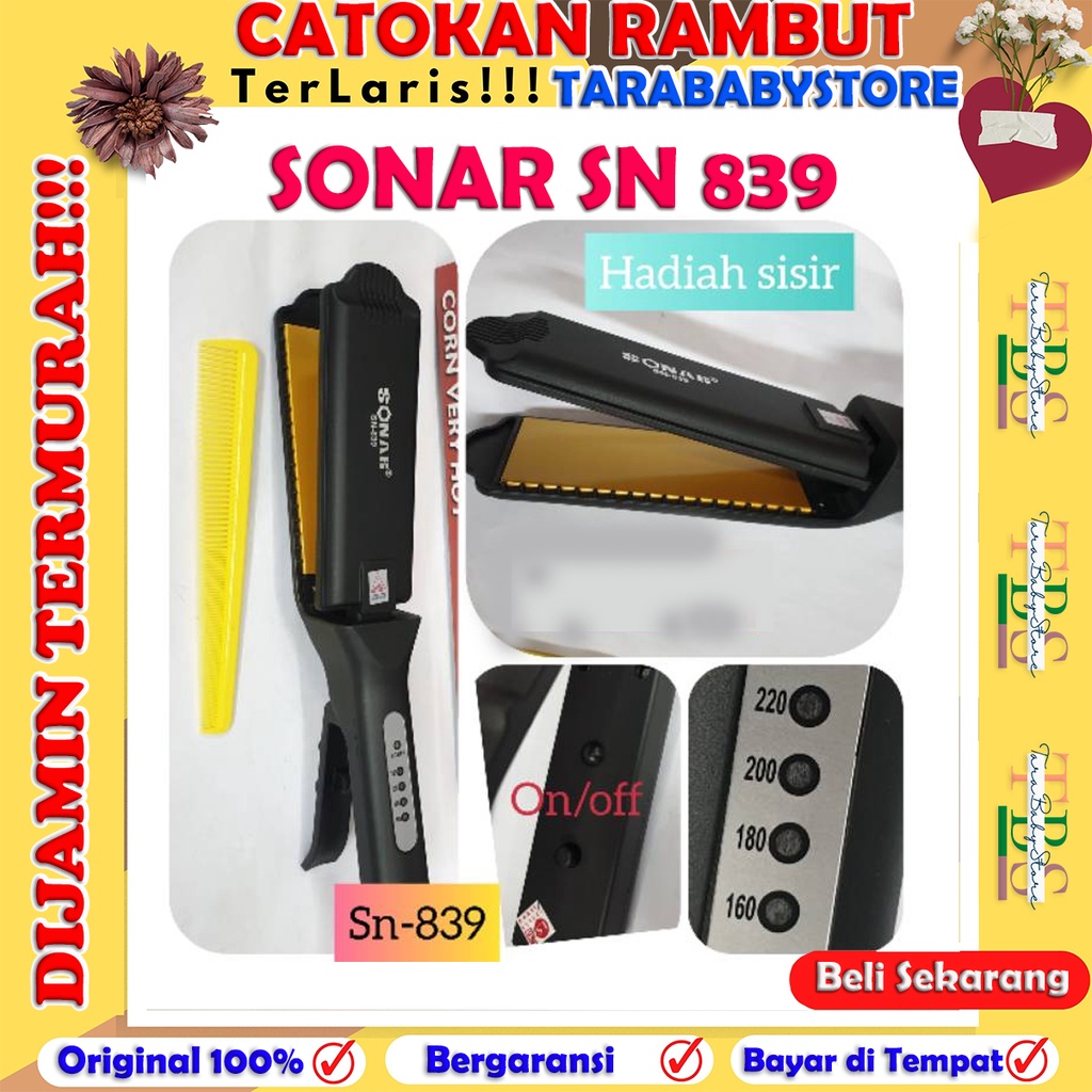 ALAT CATOK SONAR SN-839 CATOKAN RAMBUT SUHU REBONDING LURUS DAN MURAH