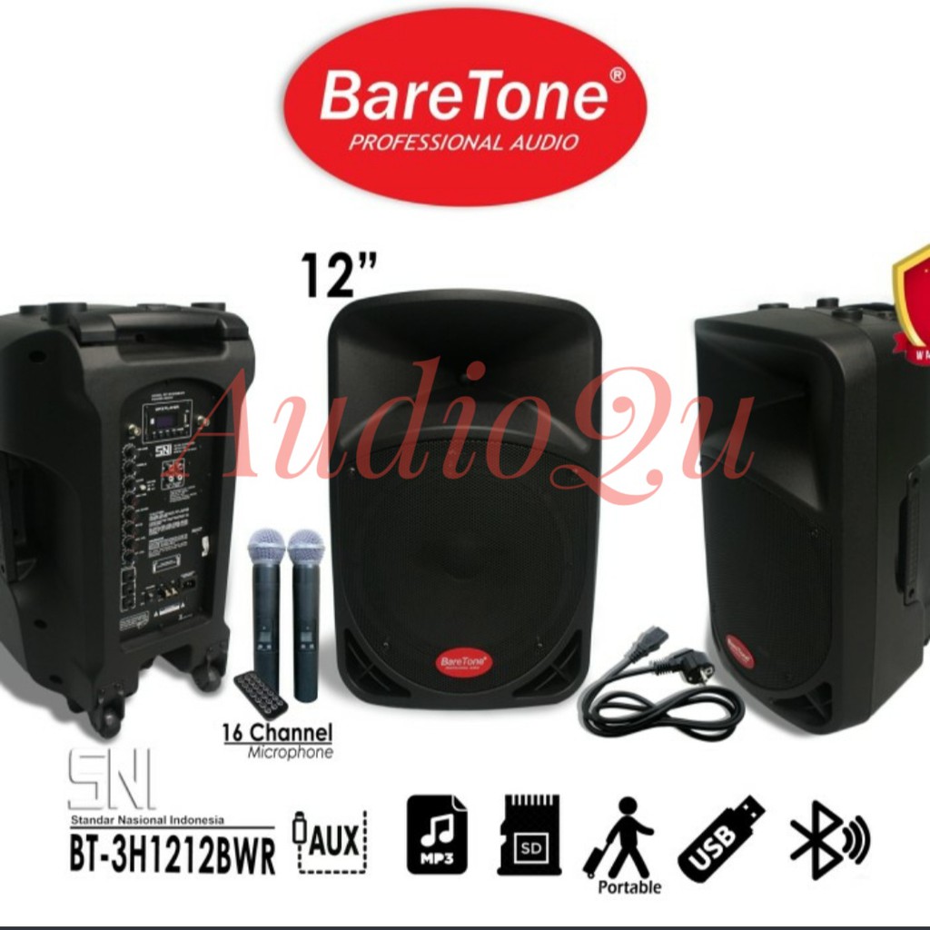 SPEAKER MEETING WIRELESS BARETONE BT 3H1212 BWR/ BT3H1212BWR ORIGINAL