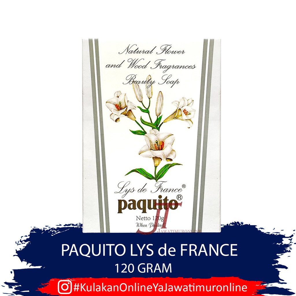 Sabun LYS de FRANCE Original Paquito 120 gram - Paquito Lys de France