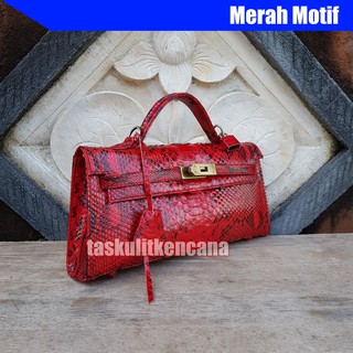 Clutch Paninta Kulit  Ular  Shopee Indonesia