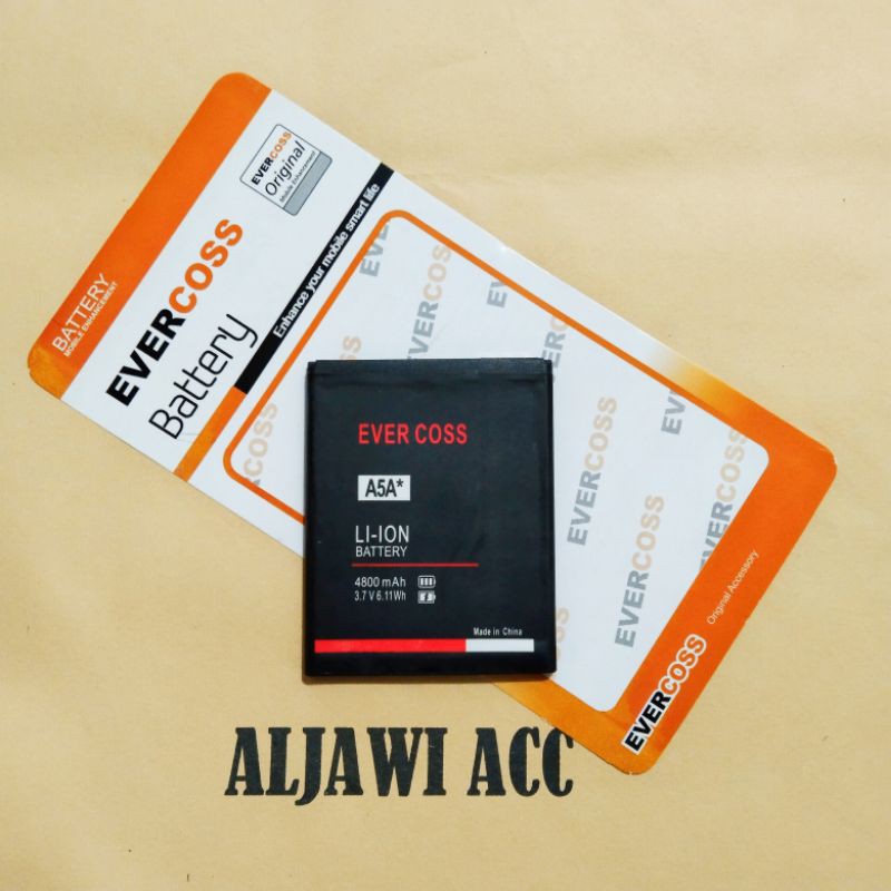 Batre Baterai Battery Cross Evercoss A5A* A5A Bintang Original Battery