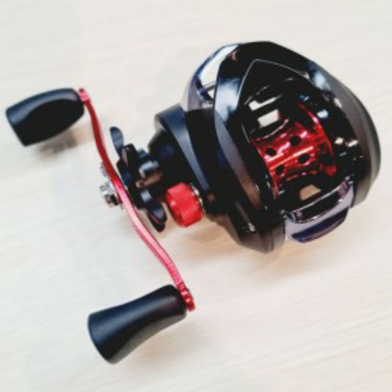 REELSKING GLE201 Reel Pancing Baitcasting 11+1 Ball Bearing 6.3:1 Left Hand - Black