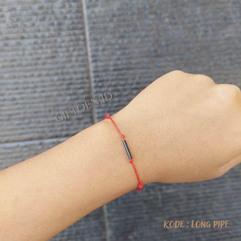 Gelang Hitam Tipis Aesthetic / Tiny Simple Cute / Gelang Pria wanita