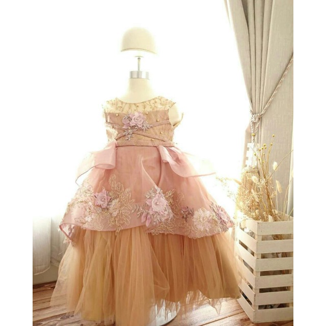 ROSE GOLD BLOSSOM DRESS