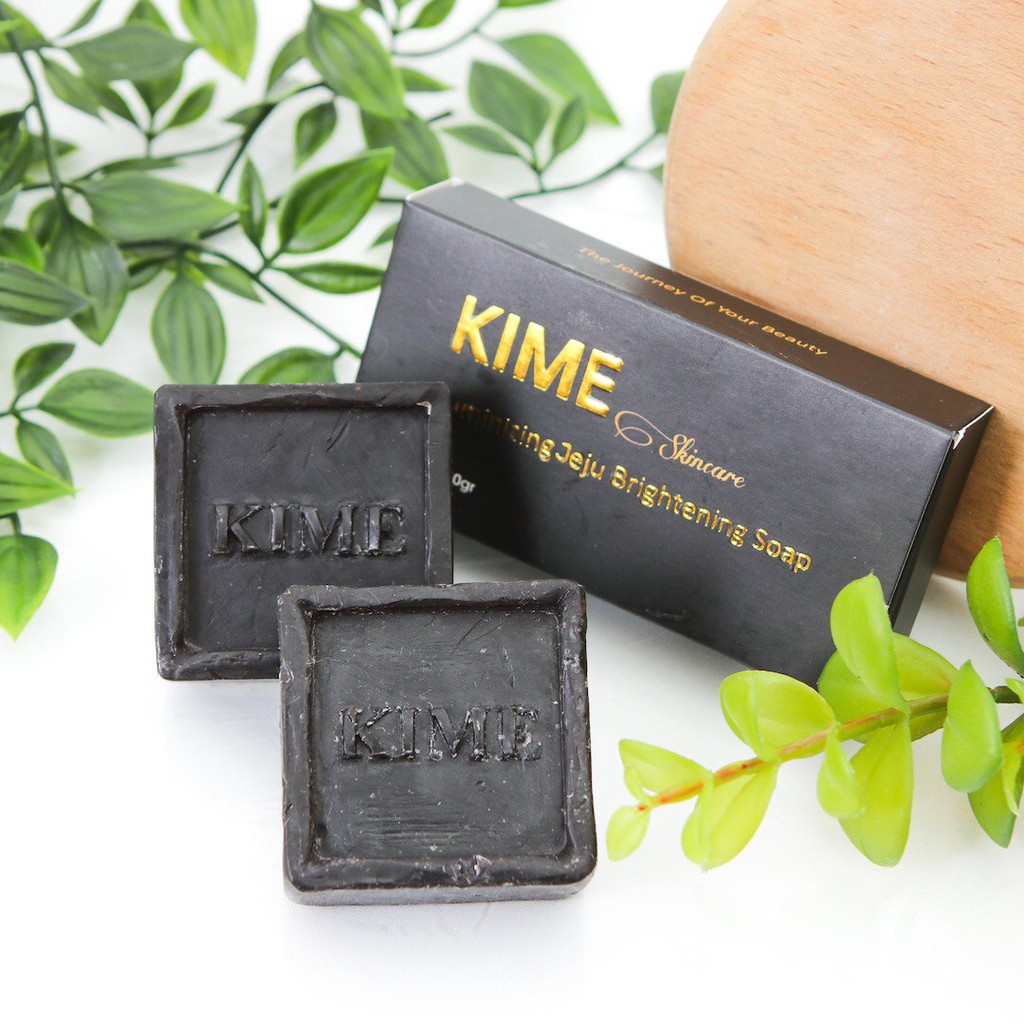 Sabun Kime Skincare Original BPOM Isi 2 Jeju Brightening Luminizing Soap Kimei Korea Ori Glowing Pemutih Penghilang Flek Hitam Kimey Pencerah Pembersih Wajah dan Badan Tubuh Kimee Korean Soap Pria dan Wanita Yang Aman Sabun Kecantikan Modern