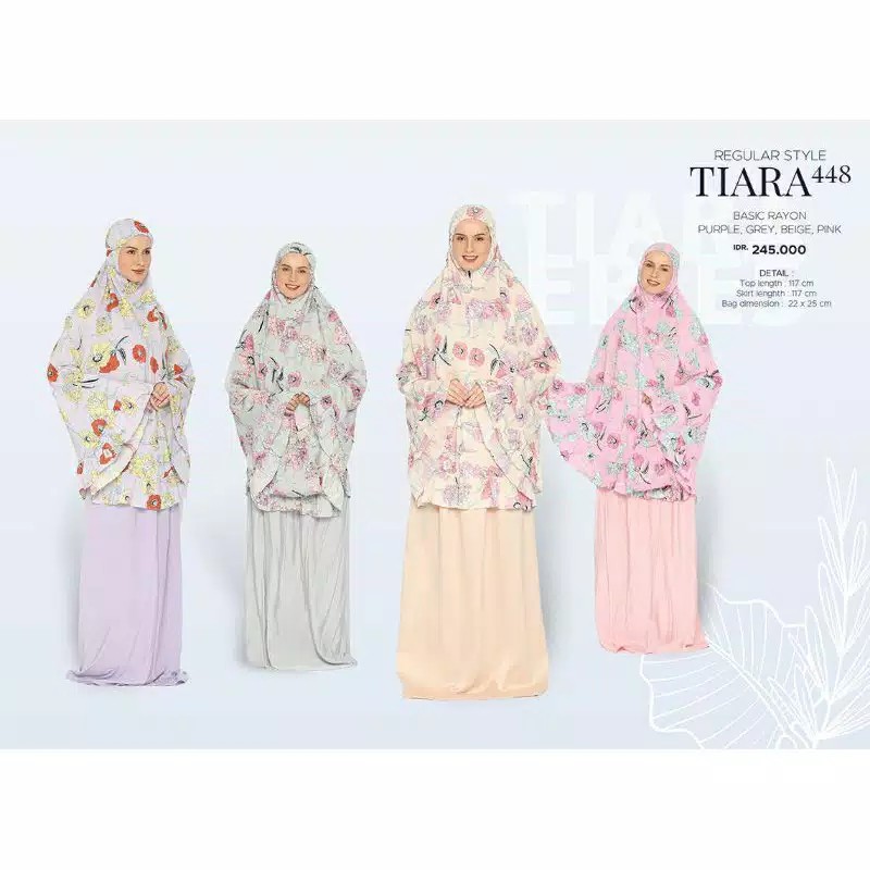 Mukena Tatuis Tiara 448 Basic Rayon Regular Size Original