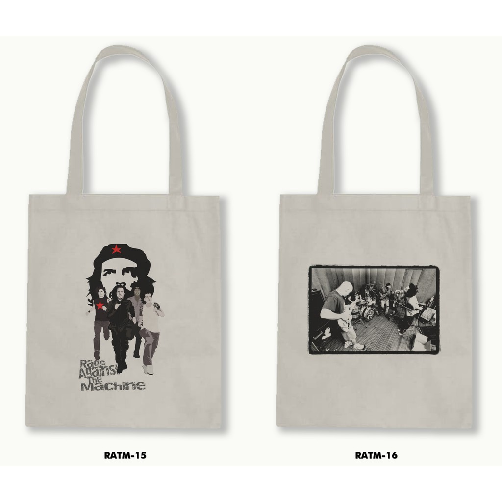 TOTE BAG BLACU - RATM/RAGE AGAINST THE MACHINE .01