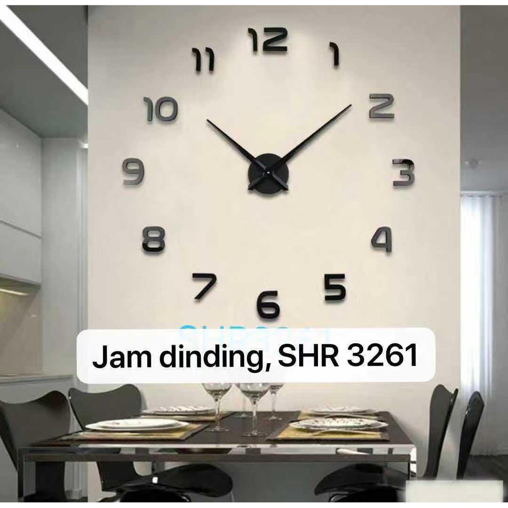 NEW-Jam Dinding DIY Besar - diameter 80-130cm - SHENAR