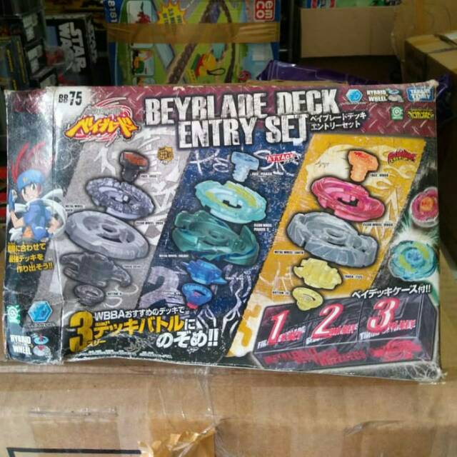 Jual beyblade deck entry set ori takara 