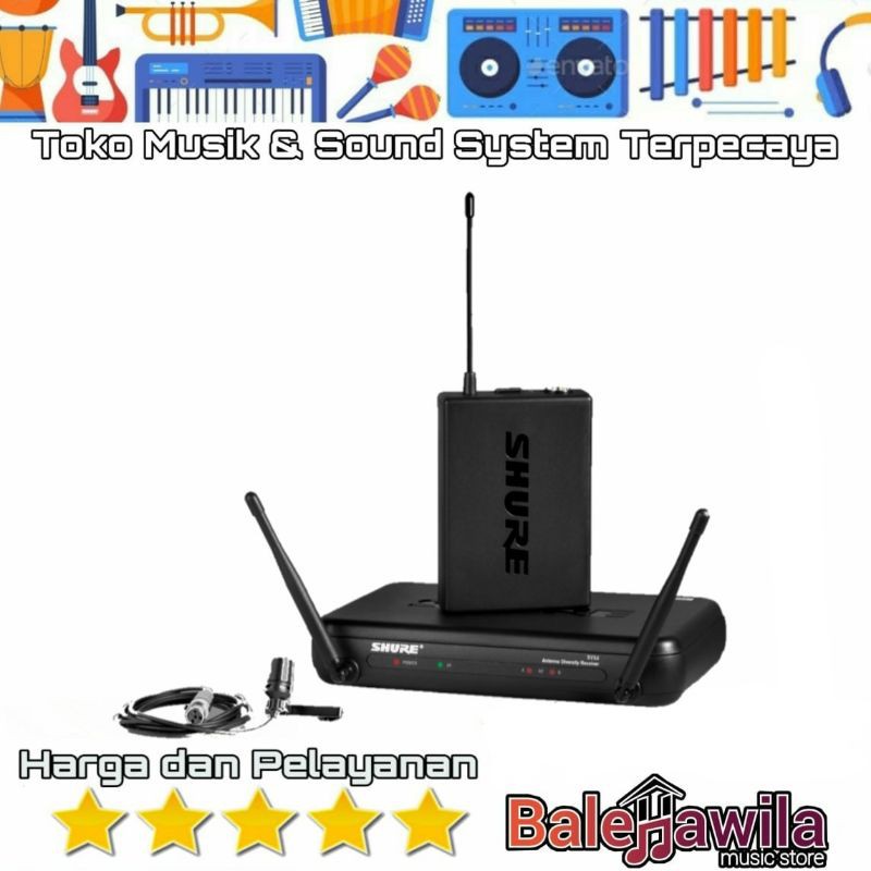 Mic Wireless Shure SVX14/CVL Mic ClipOn Wireless Presenter System ORIGINAL