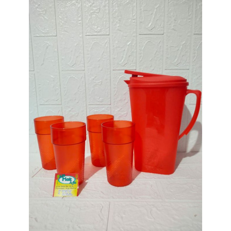 set gelas kristal Festa + teko by MOORLIFE