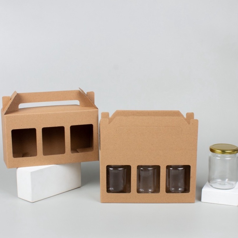 

(10pcs) Kardus Jinjing Jar 250ml Hampers Tumbler Box Botol Jar Sambal Packaging Souvenir Dus tenteng Botol Selai Kotak Jar Dus Jar Wadah bottle Jar 250ml isi 3