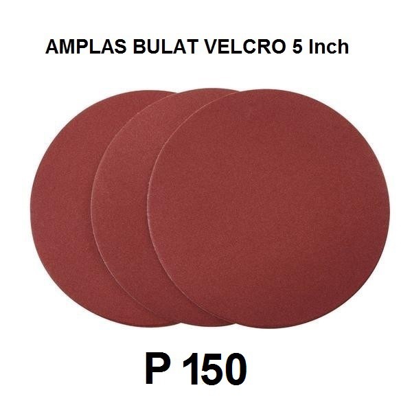 Amplas Bulat Velcro 5 Inch - Sanding Disc 125 mm Grit P150