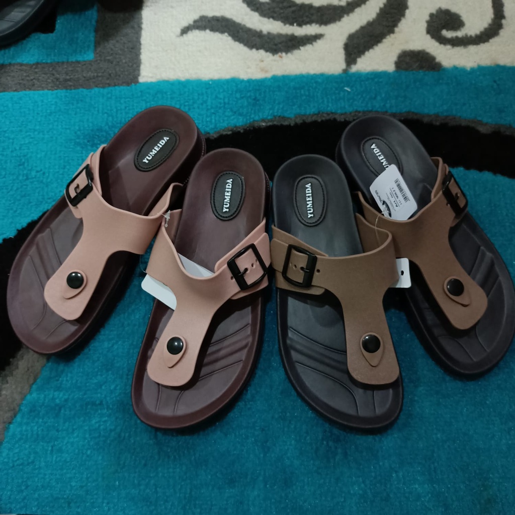 SANDAL JEPIT  GESPER PEREMPUAN YUMEIDA LD 9062 L (SIZE 36-41) SANDAL KARET EVA PAILON AKU CINTA PRODUK INDONESIA