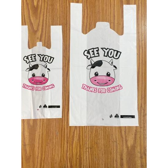 Kantong Plastik Sapi Imut / Kantong Kresek Sapi Lucu