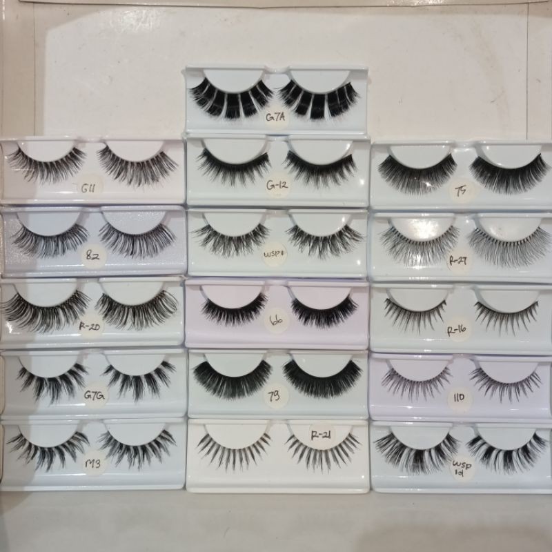 Bulu Mata Palsu Panjang Alami Keriting Tebal Ekstensi Kecantikan Makeup