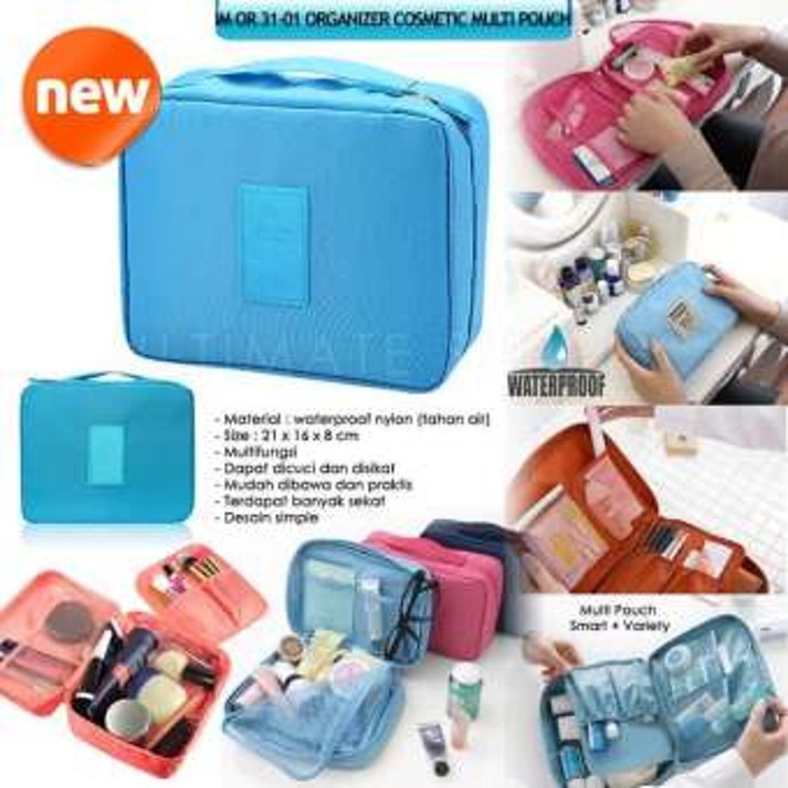 INFY - Tas Kosmetik Travel Monopoly / Monopoly Cosmetic Pouch Organizer / Kosmetik Travel W053