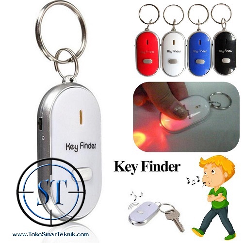 Gantungan Kunci Unik Siul Key Finder Whistle On Of Led Hilang Motor Mobil