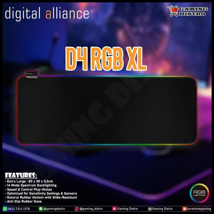 Mousepad Digital Alliance D4 Rgb Large - Digital Alliance D4Rgb Large