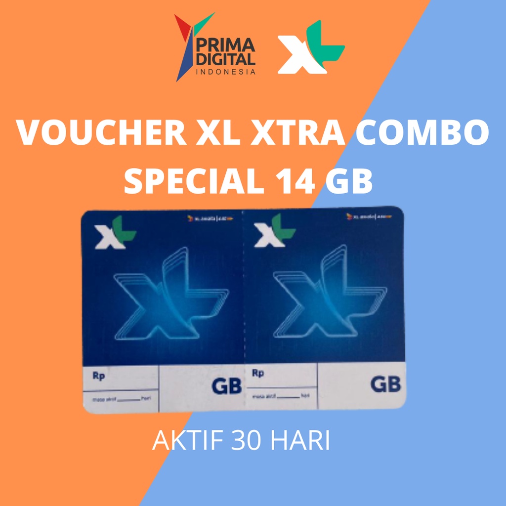 VOUCHER XL XTRA COMBO SPECIAL 14GB 30HARI