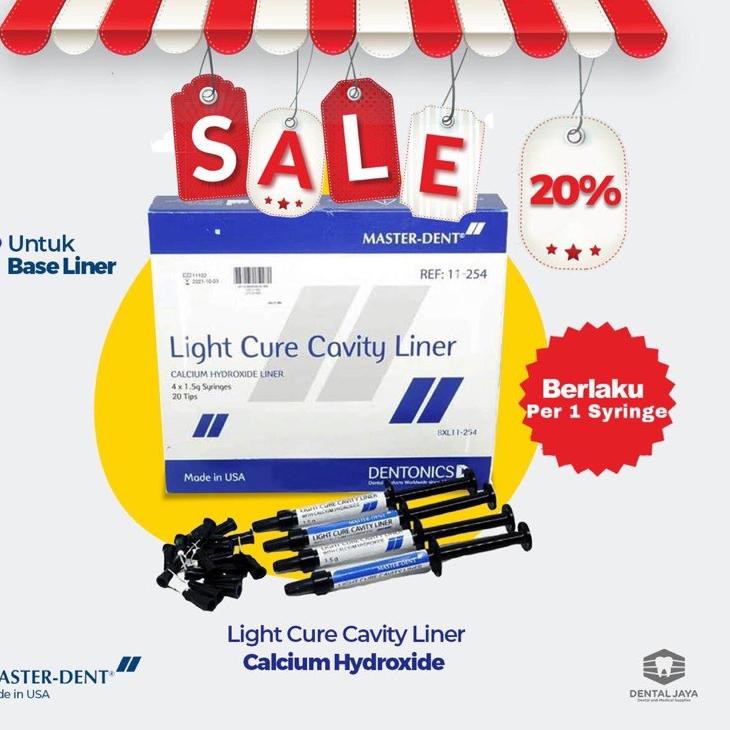 Termurah KODE-770 BASE LINER // LINING // CALCIUM HYDROXIDE // LIGHT CURE CAVITY LINER