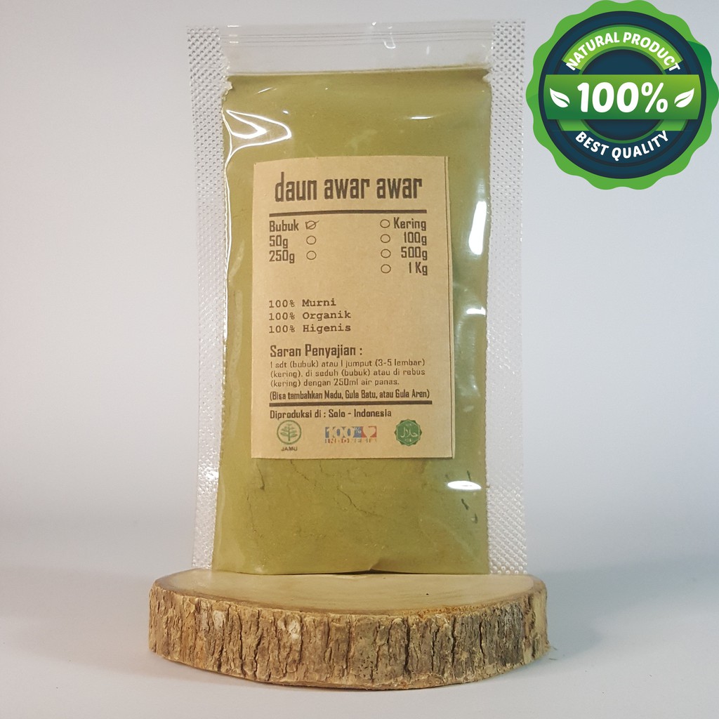 

DAUN AWAR AWAR BUBUK 100 GRAM - Ficus Septica - MURNI - JSR - Rempah jsr herbal alami
