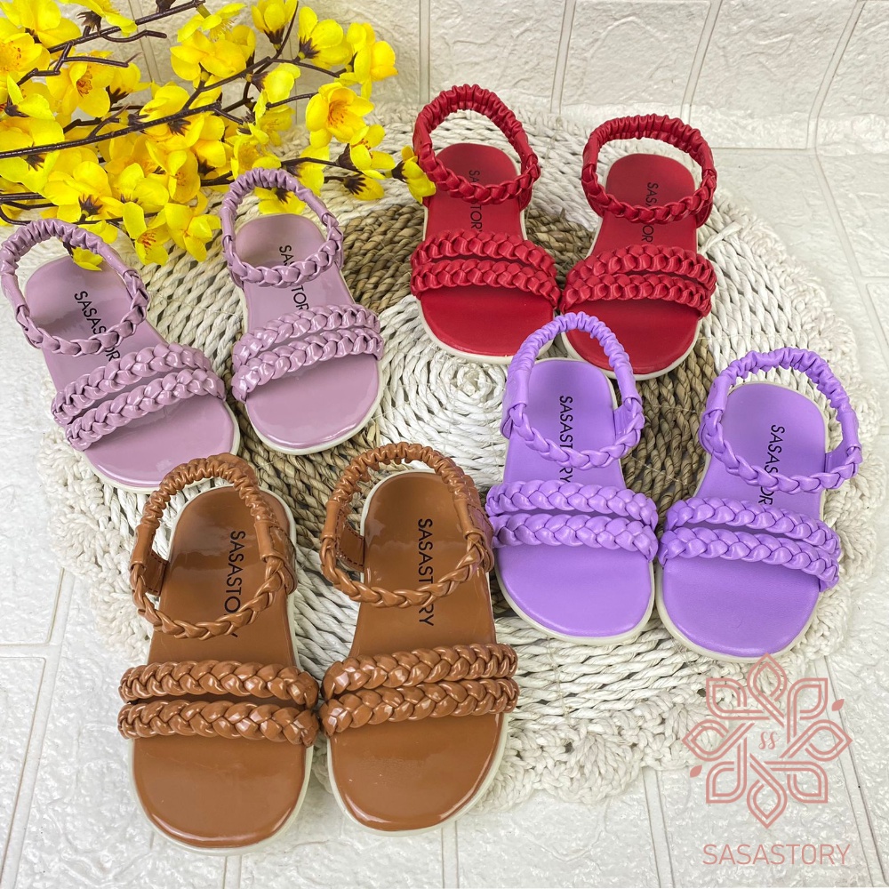 [TAMAN SEPATUKU] SANDAL SEPATU TRENDY MURAH ANAK KEPANG DOUBLE KAX11