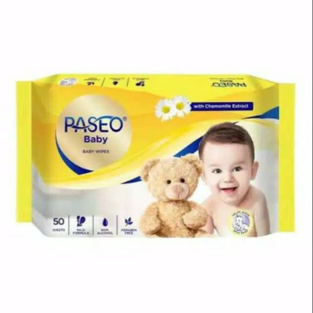 PASEO BABY WIPES 50'S / TISSUE BASAH PASEO