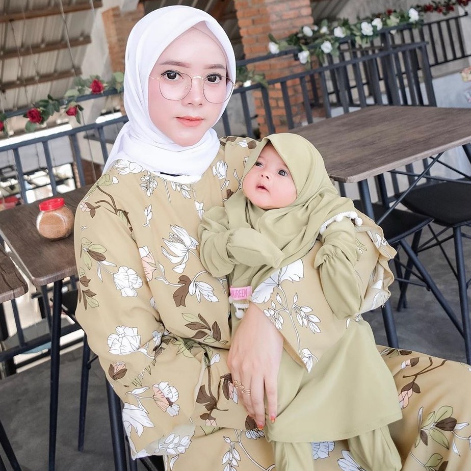 Gamis Anak Perempuan Pompom Original 100% Khaireen Usia 0-5 Tahun / Gamis Bayi Perempuan