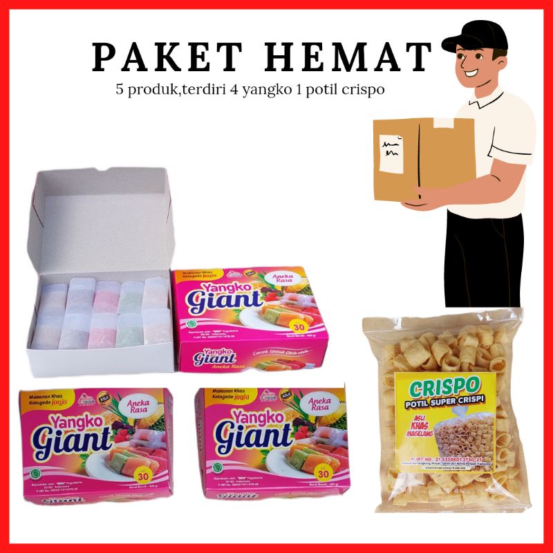 

star paket hemat yangko aneka rasa dan potil crispi khas magelang