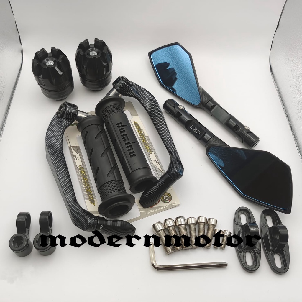PROGUARD CARBON SABIT SPION MOTOR TOMOK V2 JALU AS RODA HANDGRIP DOMINOL ALLL MOTOR UNIVERSAL