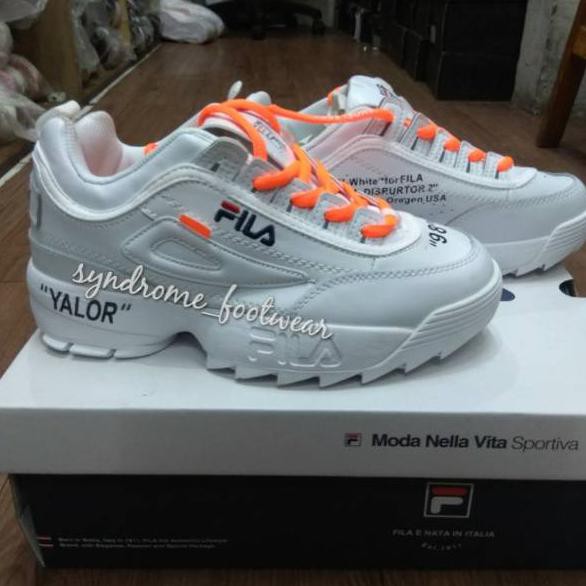 SEPATU FILA DISTRUPTOR 2 OFF WHITE - SEPATU FILA WANITA MURAH SEPATU FILA KOREA MURAH TERMURAH