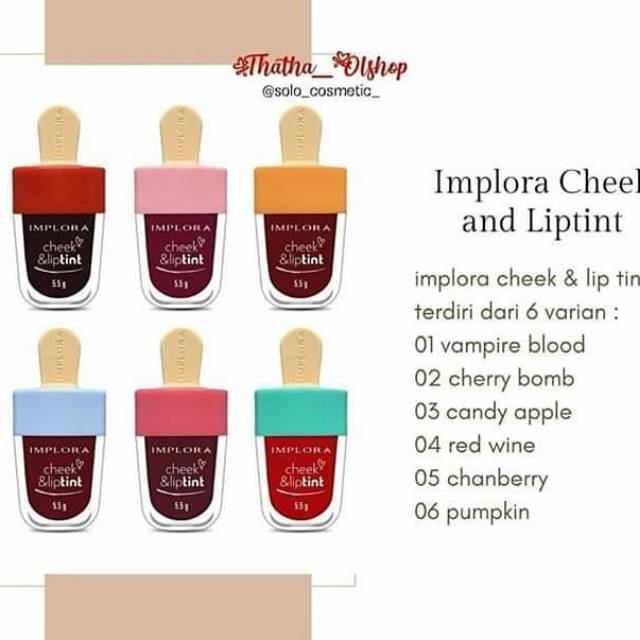 IMPLORA CHEEK &amp; LIPTINT - LIPTINT IMPLORA