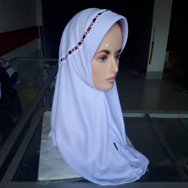 Kerudung Anak Sekolah SD Putih Pramuka