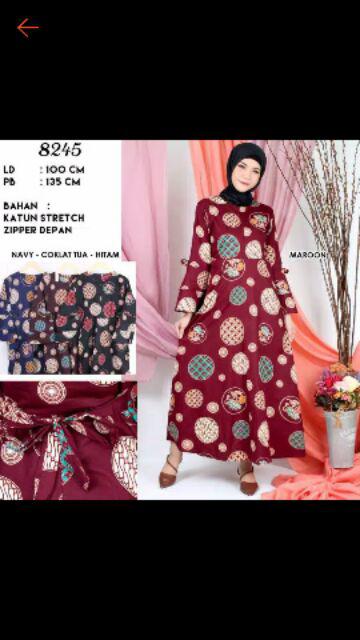 Gamis Batik Katun Street 8245