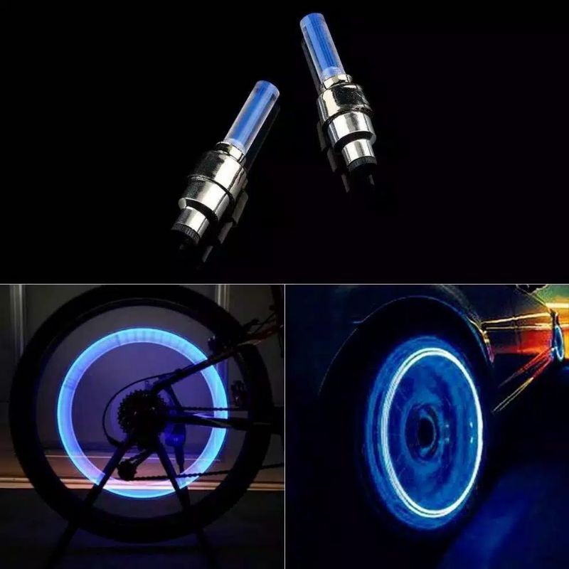 mrcaisen Tutup Pentil led harga 2pc flashing sepeda motor mobil