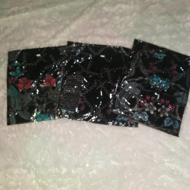 Batik Keluarga - Batik Couple Keluarga Muslim Sogan Family Ayah Ibu Anak Batik Set Family