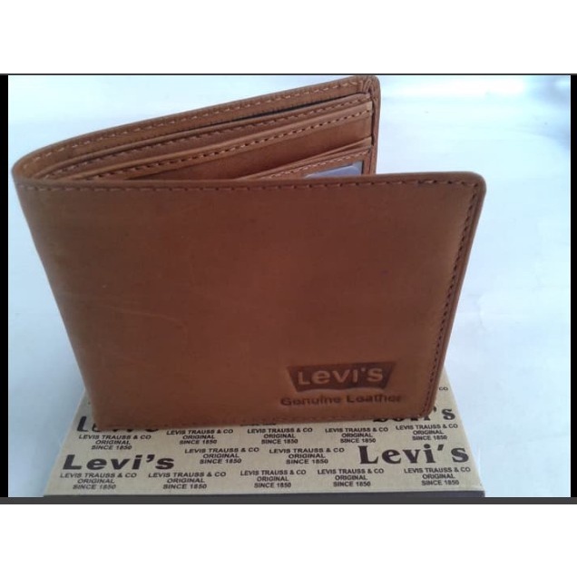 DOMPET KULIT PRIA MERK LEVIS IMPORT BERKUALITAS - Cokelat(Q7L9) Dompet Kulit PU Dompet Fashion Class