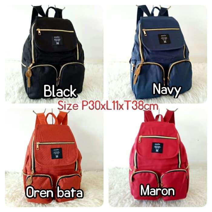 2121EB Md Tas Ransel Wanita/ Punggung/ Chanel Branded Murah Import/ Kuliah Sekolah  Mairu 2202 T
