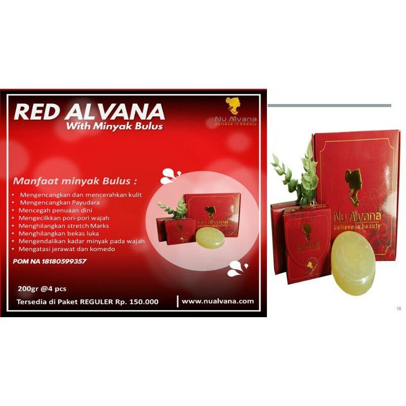 sabun red alvana segel original