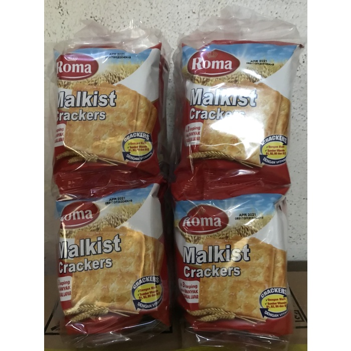 

Wafer-Biskuit- Roma Malkist Cracker Sachet Isi 10 Pcs -Biskuit-Wafer.