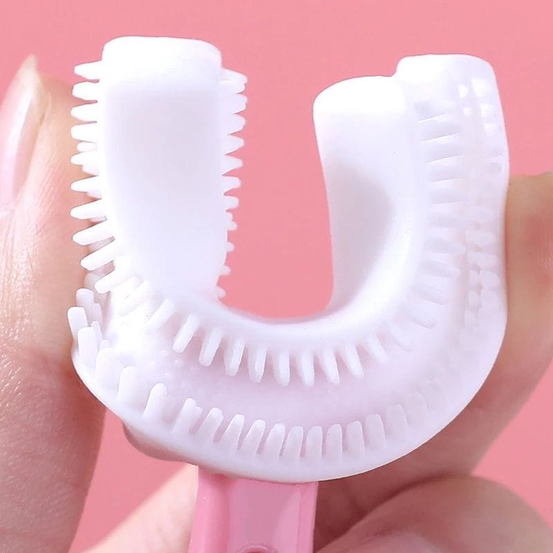 JG - SIKAT GIGI U Sikat Ggi Silikon Bayi Anak Bentuk U Sikat Gigi Anak  tooth brush baby silicon type U 360°