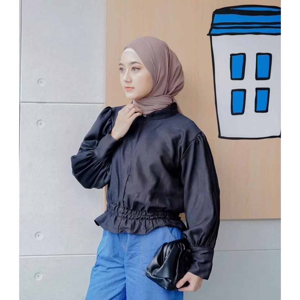 HANABI BLOUSE BAJU ATASAN/ baju atasan wanita/ blus/ lengan balon