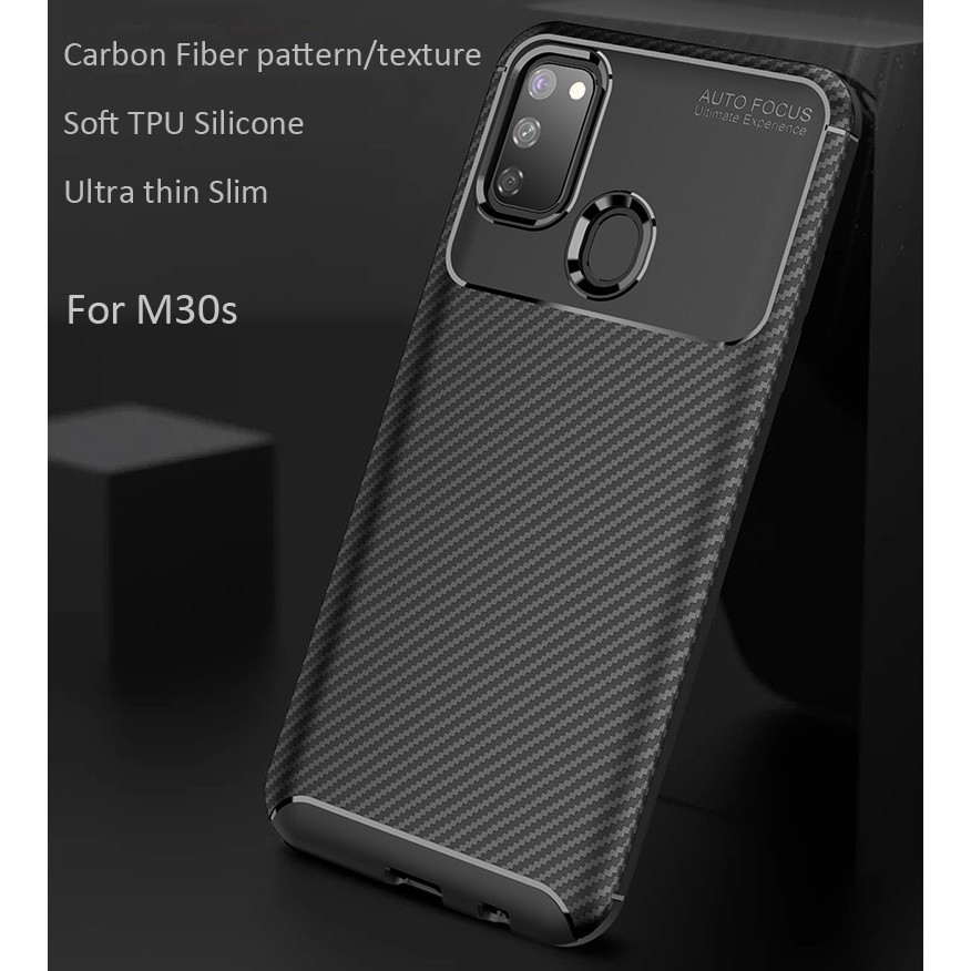 Case Samsung M30S M21 ORIGINAL AUTOFOCUS Carbon Slim Armor SoftCase