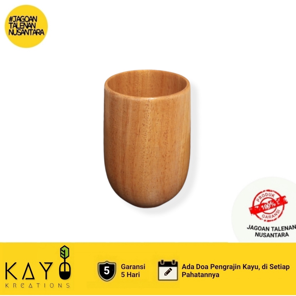 HARGA PROMO!! Gelas Mug Kayu Unik / Gelas Custom Kayu Jati Kayu Mahoni - Peralatan Dapur Kayu-4